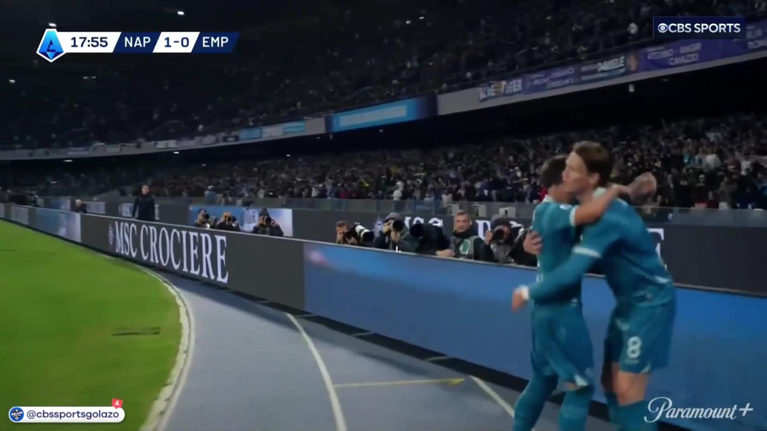 完美進(jìn)球！麥克托米奈中場(chǎng)帶球一條龍外圍勁射破門！