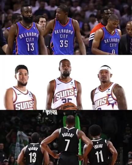 太陽三巨頭徹底失?。棵烂剑憾盘m特的三巨頭球隊總是一樣的結(jié)局？